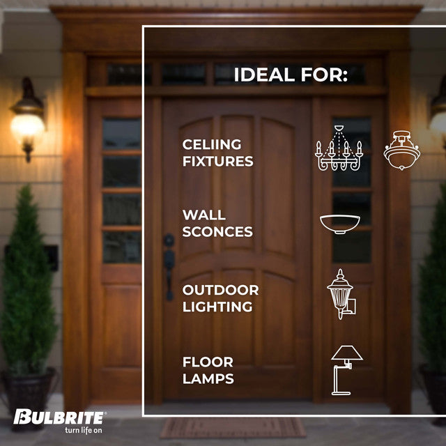 411006 - Silicone & Flicker S6 Candelabra Light Bulb - 6 Watt - 25 Pack