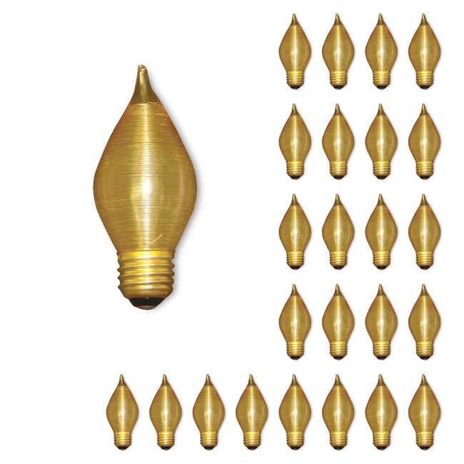431140 - Spunlite Amber C15 Light Bulb - 40 Watt - 25 Pack
