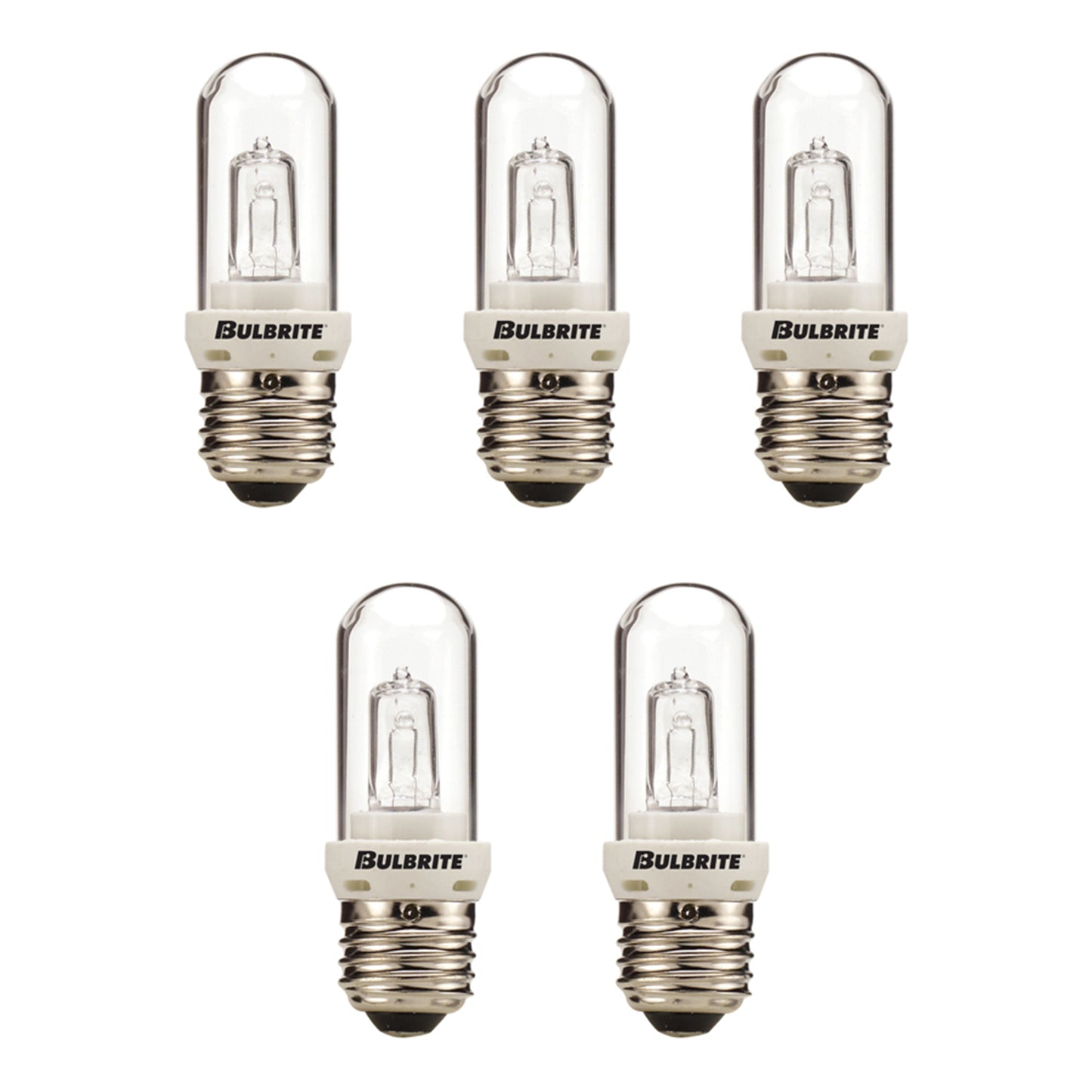 614101 - Clear Double Envelope T8 Tubular Halogen Light Bulb - 100 Watt - 2900K - 5 Pack