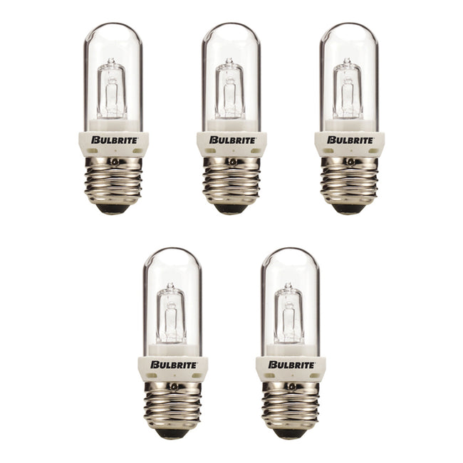 614101 - Clear Double Envelope T8 Tubular Halogen Light Bulb - 100 Watt - 2900K - 5 Pack