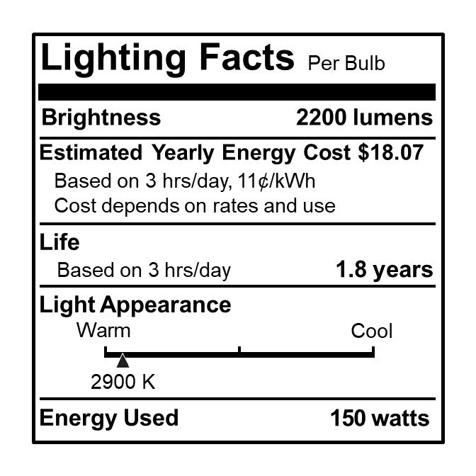 614151 - Clear Double Envelope T8 Tubular Halogen Light Bulb - 150 Watt - 2900K - 5 Pack