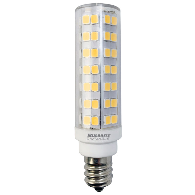 770643 - Dimmable Clear T6 Candelabra LED Light Bulb - 6.5 Watt - 3000K - 2 Pack