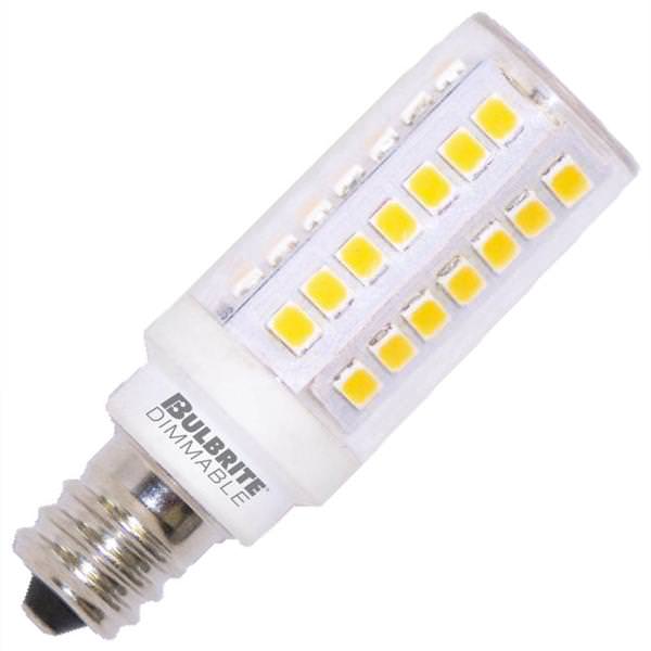 770643 - Dimmable Clear T6 Candelabra LED Light Bulb - 6.5 Watt - 3000K - 2 Pack