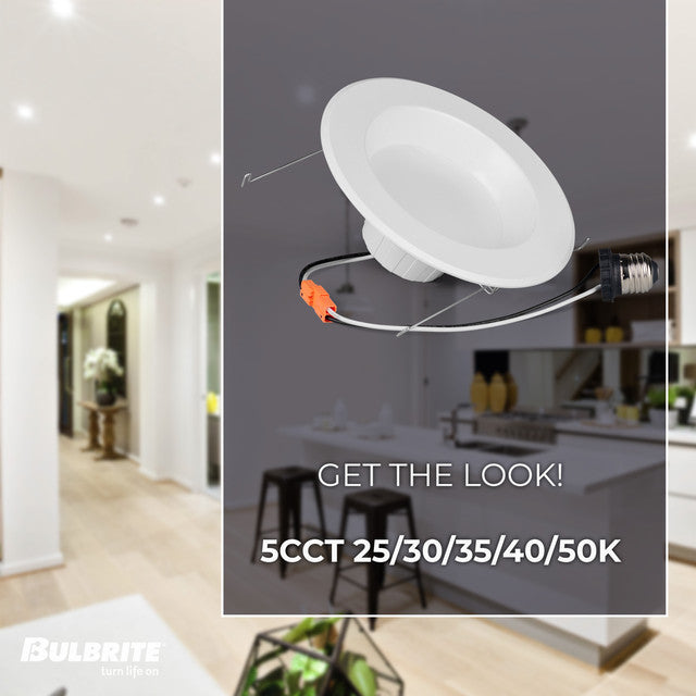 773191 - 5" / 6" Retrofit Recessed LED Ceiling Light with Adapter - 14 Watt - Adjustable Color Temp