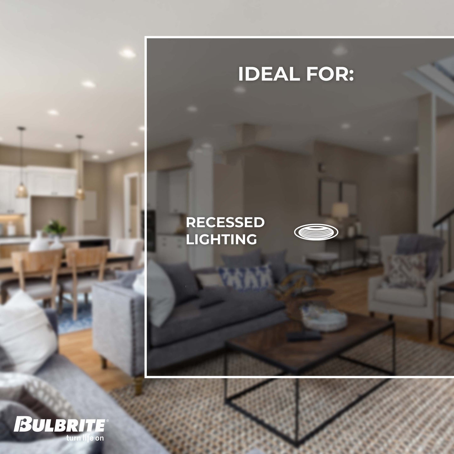 773109 - 4" Retrofit Recessed LED Ceiling Light, Socket Adapter - 12 Watt - 3000K - 4 Pack