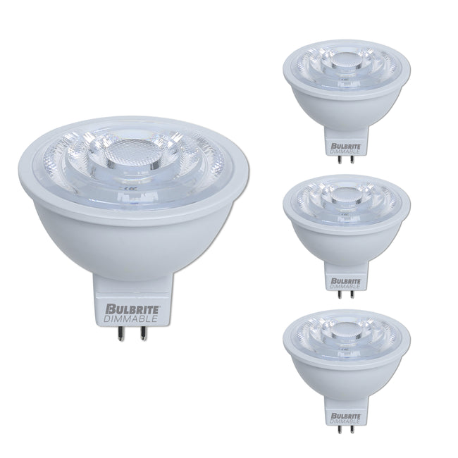 771102 - Low Voltage Dimmable LED MR16 Bi-Pin Flood Light - 6.5 Watt - 3000K - 4 Pack