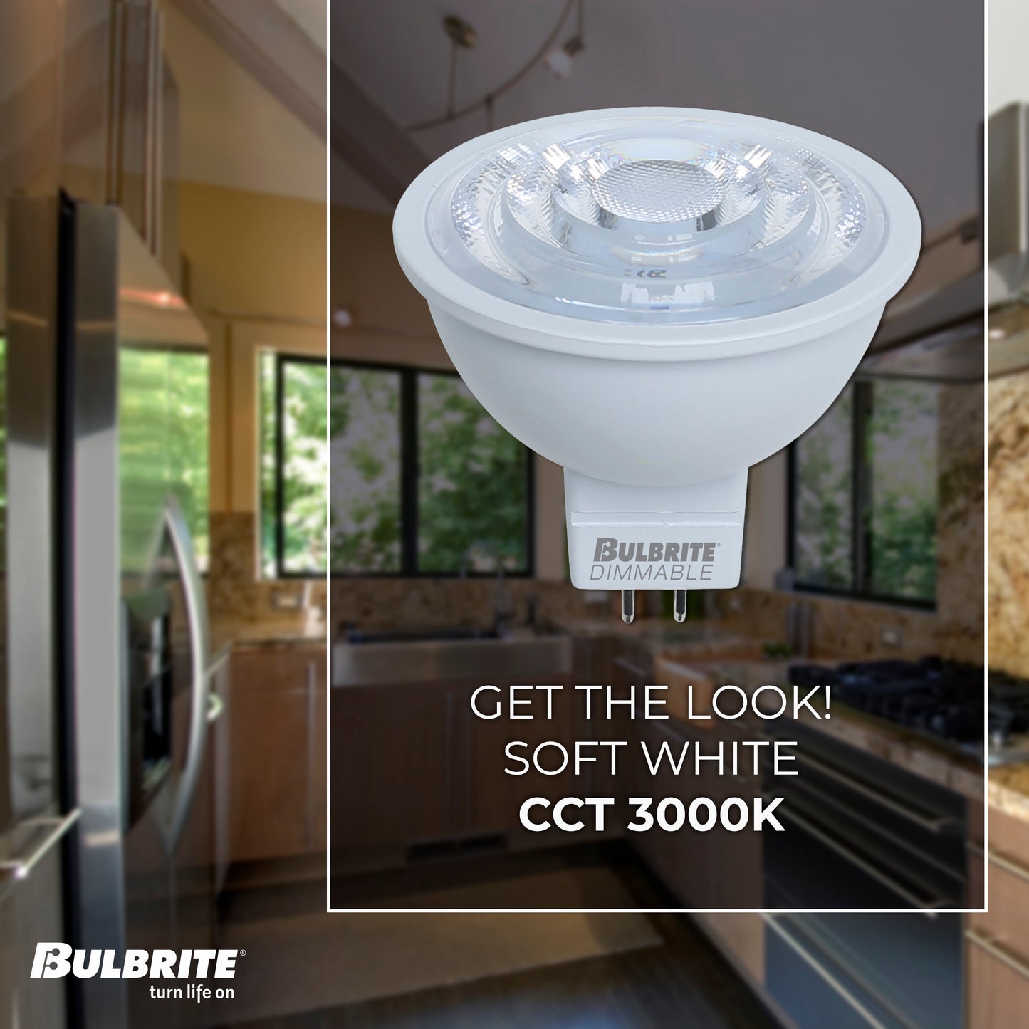 771102 - Low Voltage Dimmable LED MR16 Bi-Pin Flood Light - 6.5 Watt - 3000K - 4 Pack