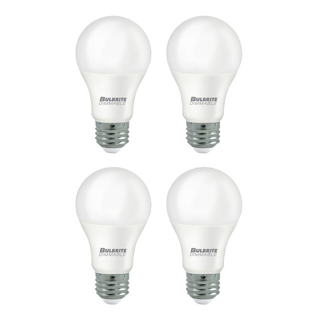 774238 - Dimmable A19 60W Equivalent LED Light Bulb - 9 Watt - 2700K - 4 Pack
