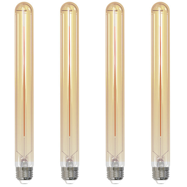 776707 - Filaments Dimmable Antique Glass 11" T9 LED Light Bulb - 5 Watt - 2100K - 4 Pack