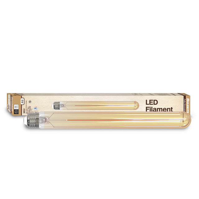 776707 - Filaments Dimmable Antique Glass 11" T9 LED Light Bulb - 5 Watt - 2100K - 4 Pack