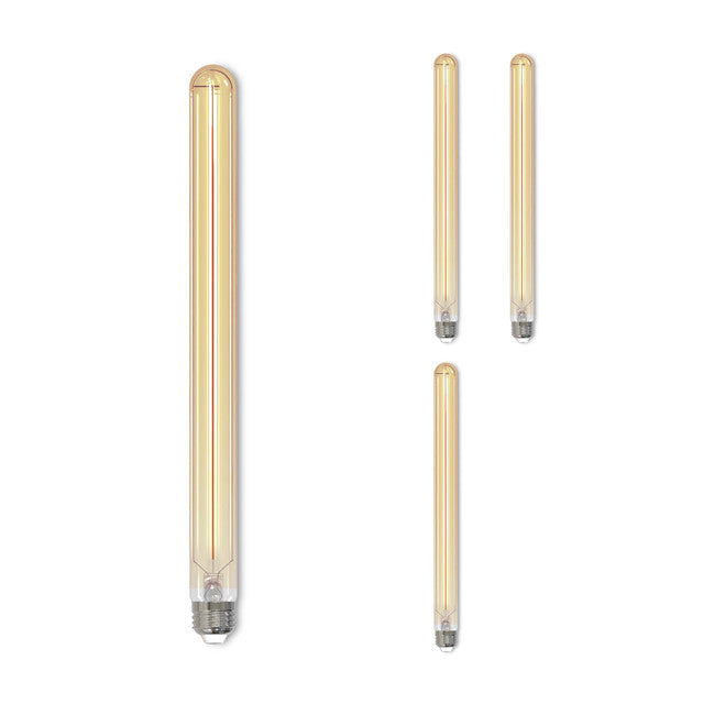 776719 - Filaments Dimmable Antique Glass 15" T9 LED Light Bulb - 5 Watt - 2100K - 4 Pack
