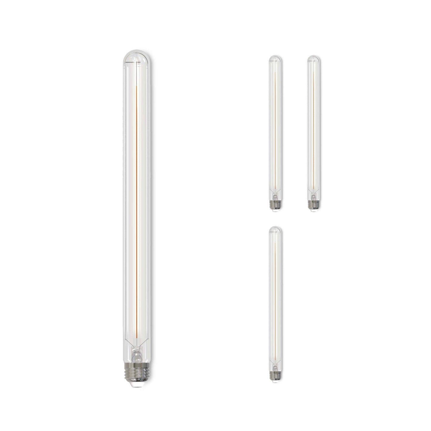 776720 - Filaments Dimmable Clear Glass 15" T9 LED Light Bulb - 5 Watt - 2700K - 4 Pack