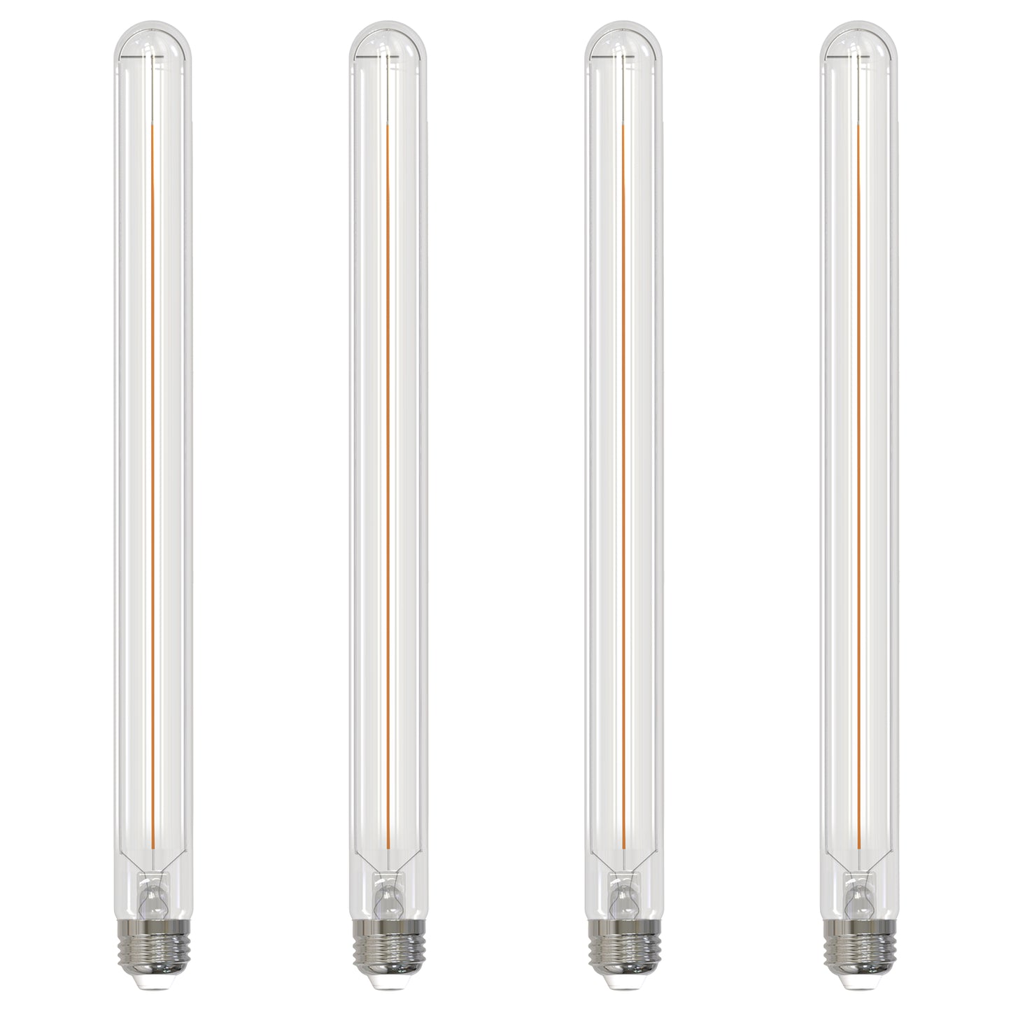 776721 - Filaments Dimmable Clear Glass 15" T9 LED Light Bulb - 5 Watt - 3000K - 4 Pack