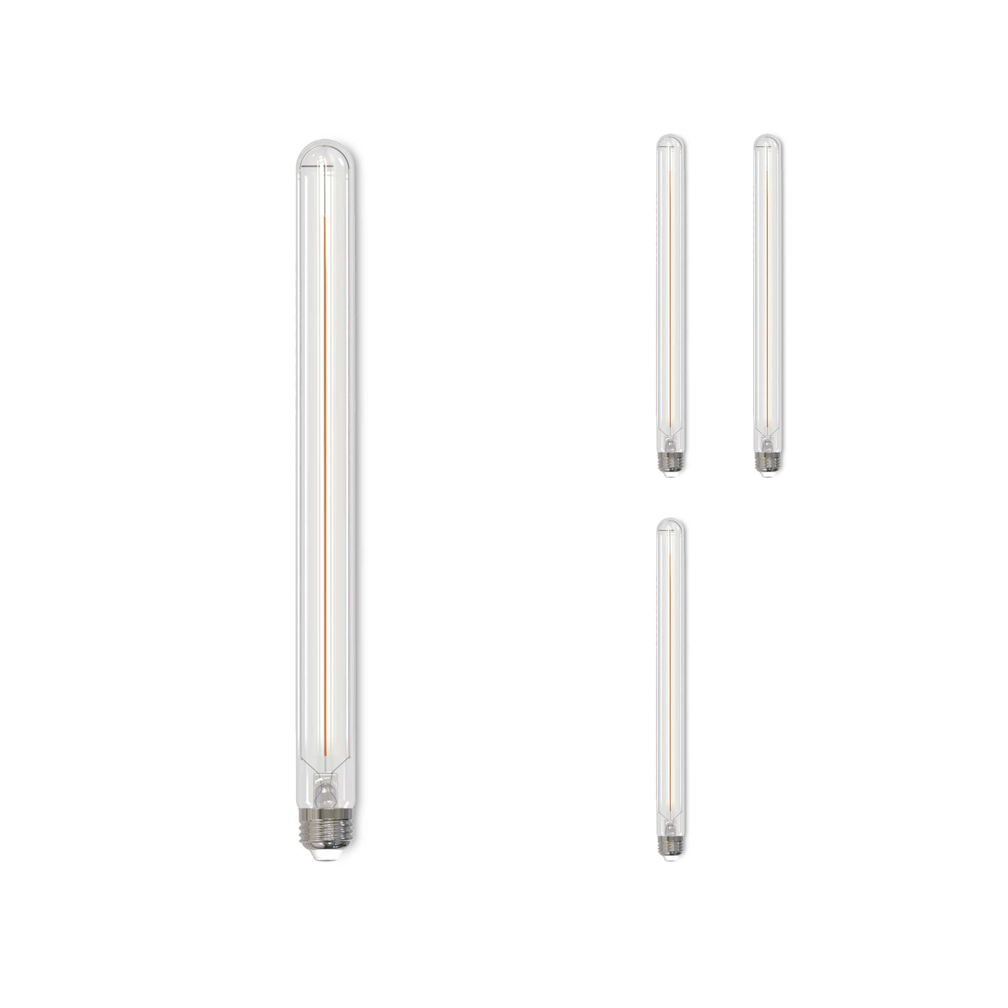 776721 - Filaments Dimmable Clear Glass 15" T9 LED Light Bulb - 5 Watt - 3000K - 4 Pack