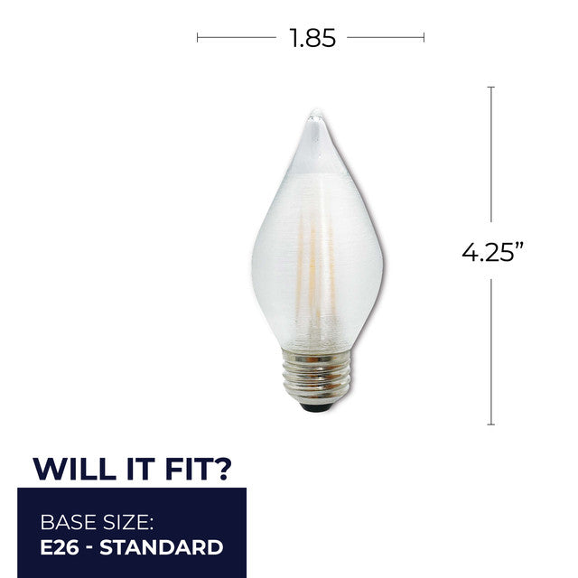 776592 - Filaments Dimmable Satin Spunlite LED Light Bulb - 4 Watt - 2700K - 4 Pack