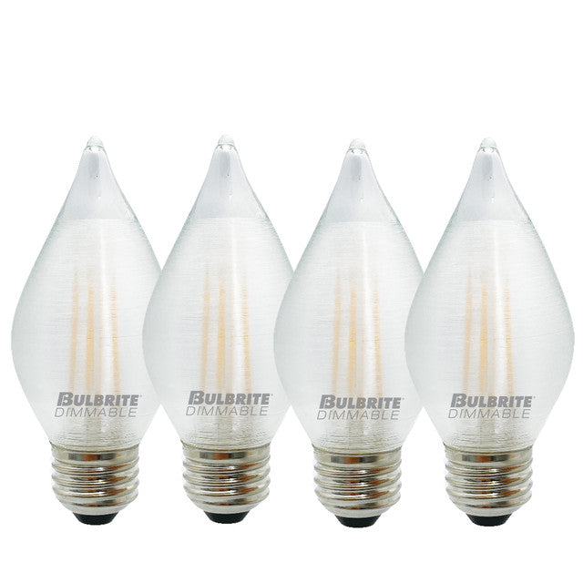 776592 - Filaments Dimmable Satin Spunlite LED Light Bulb - 4 Watt - 2700K - 4 Pack