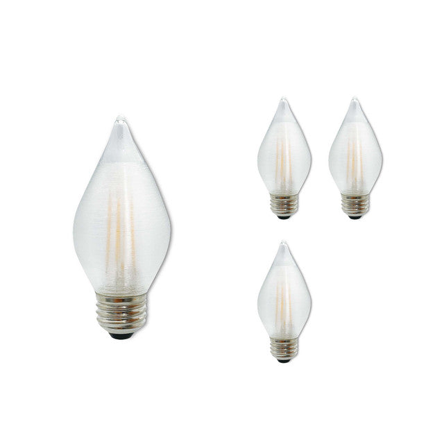 776592 - Filaments Dimmable Satin Spunlite LED Light Bulb - 4 Watt - 2700K - 4 Pack