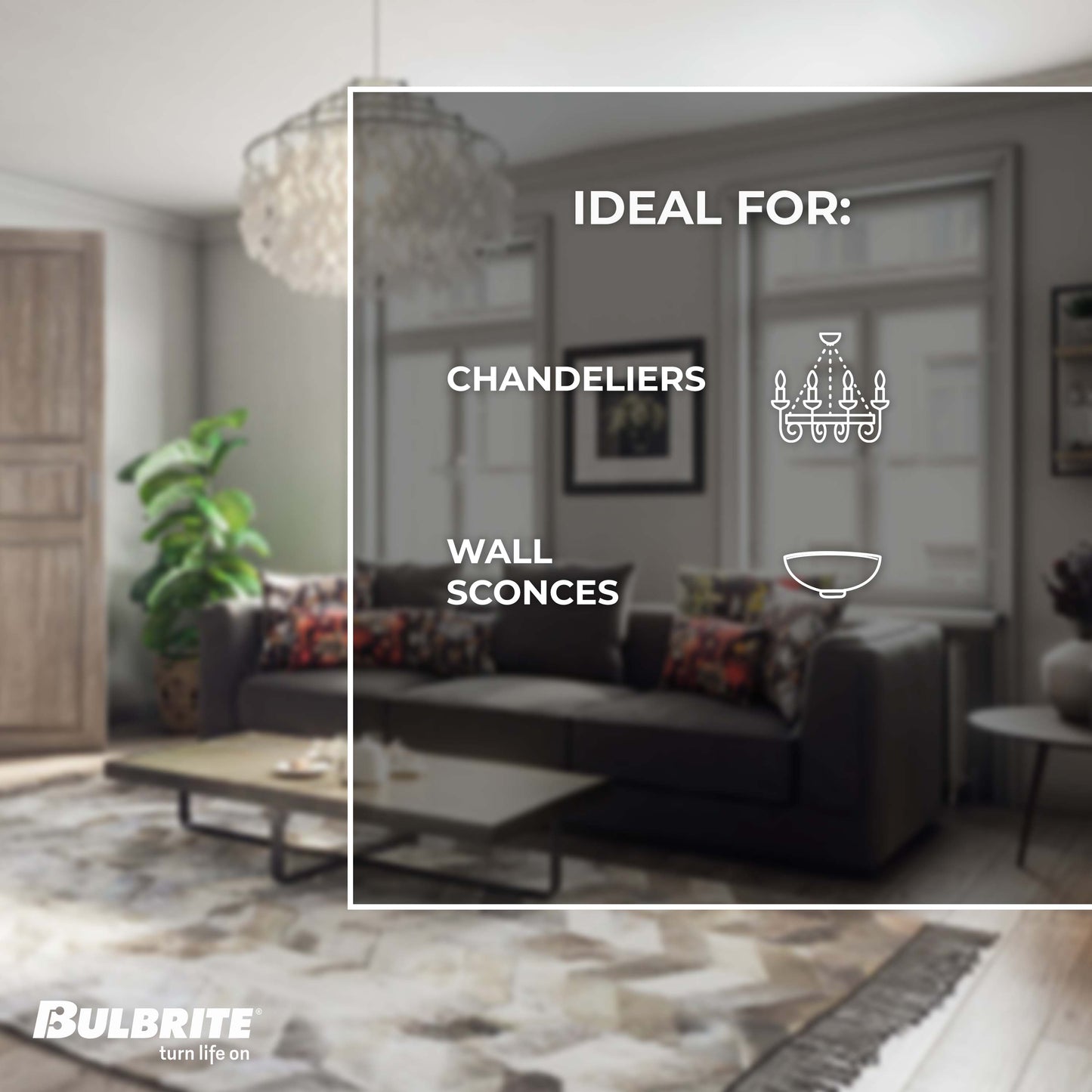 776580 - Filaments Dimmable Clear Fiesta LED Light Bulb - 4 Watt - 2700K - 4 Pack