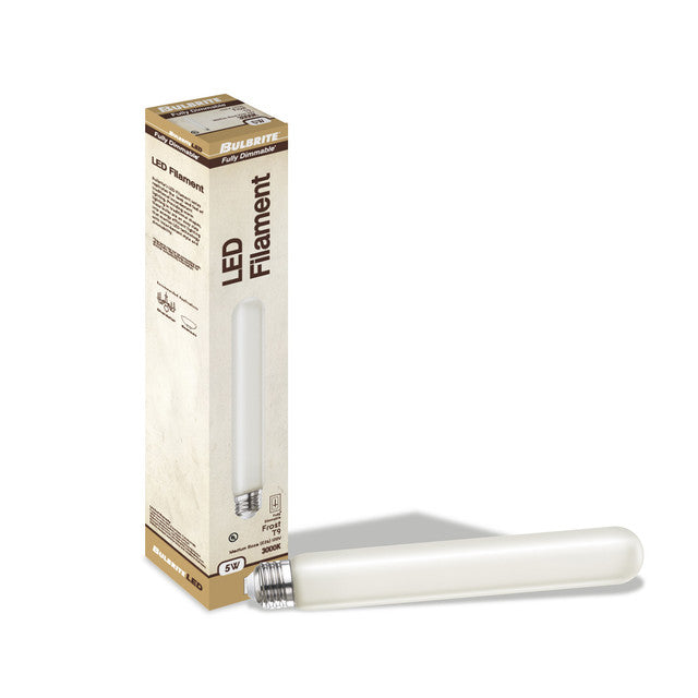 776726 - Frosted Dimmable Tubular 7" T9 LED Light Bulb - 5 Watt - 3000K - 4 Pack