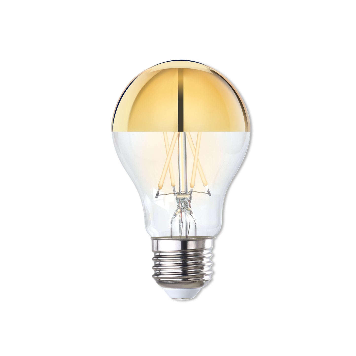 776679 - Globe A19 Half Gold LED Light Bulb - 5 Watt - 2700K - 4 Pack