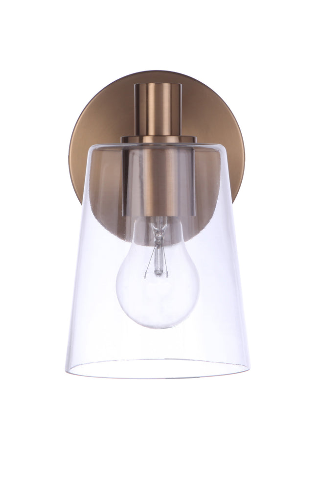 12605SB1 - Emilio 1 Light 8" High Wall Sconce - Satin Brass