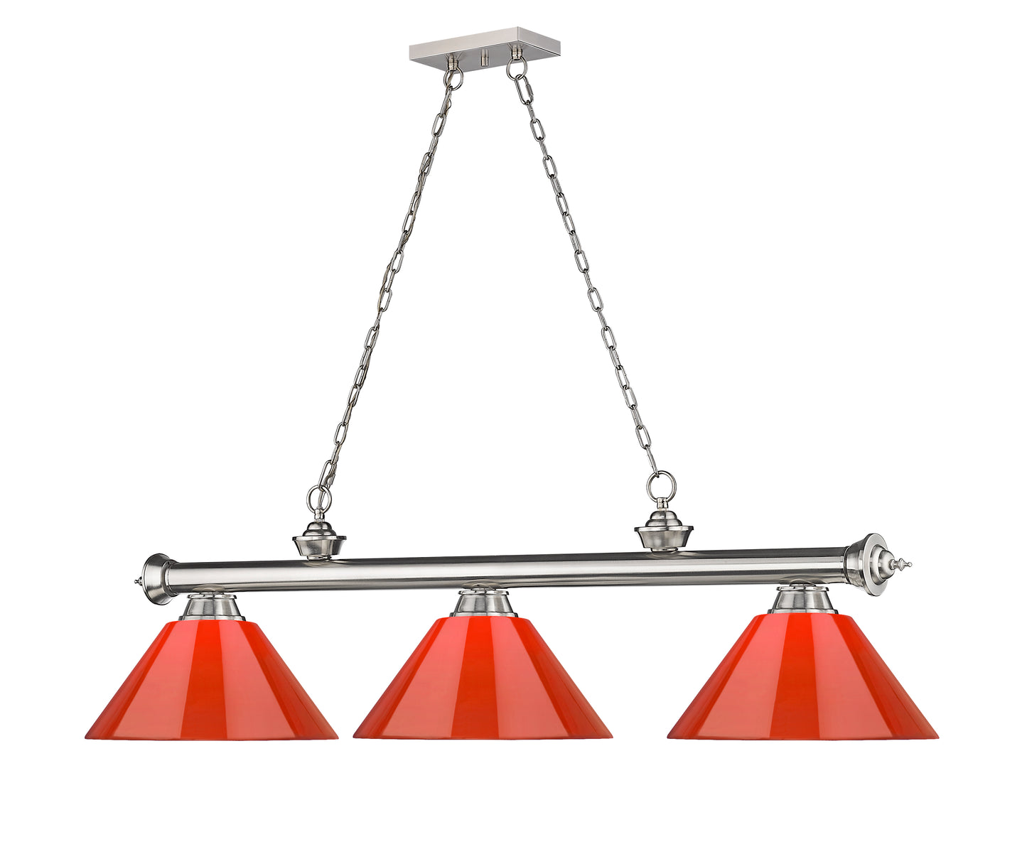 2306-3BN-PRD - Cordon 3 Light 57" Billiard - Brushed Nickel