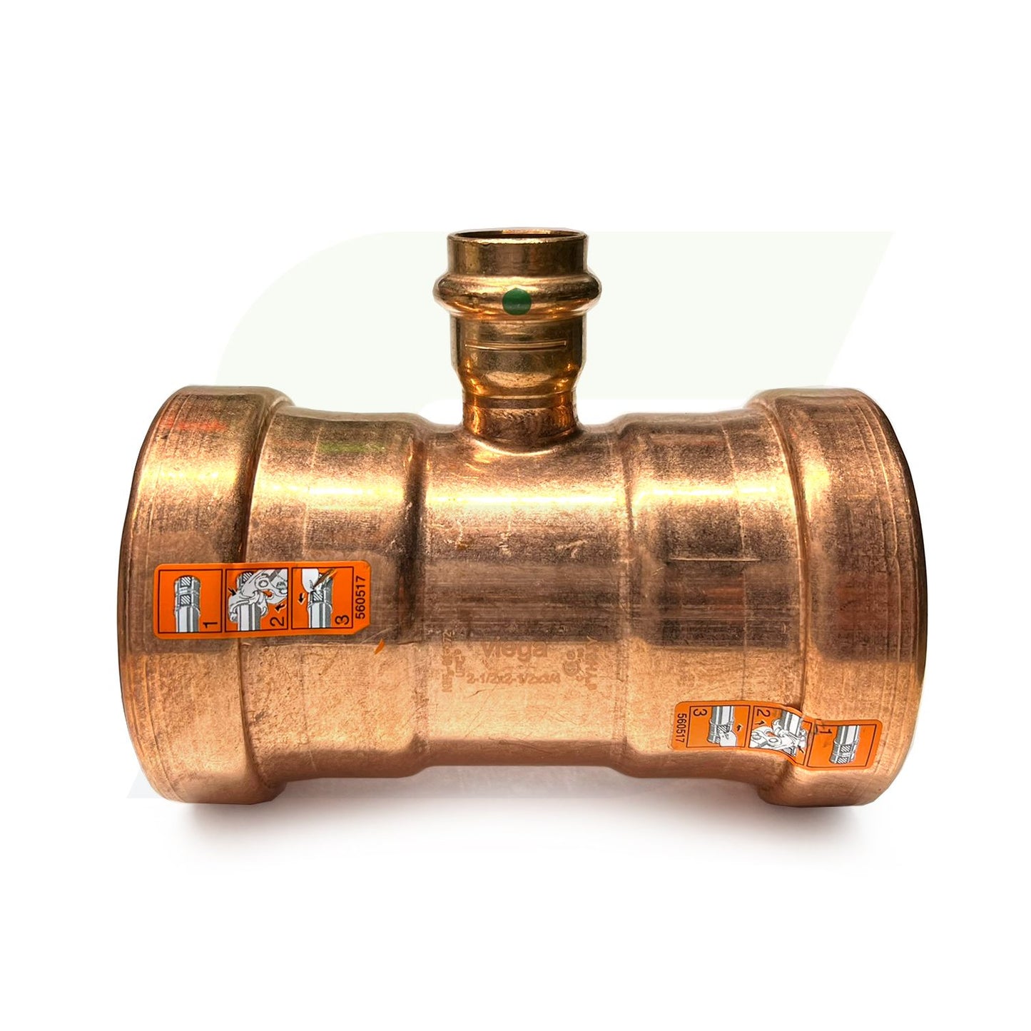 22298 - 2-1/2" x 2-1/2" x 3/4" ProPress XL-C Copper Tee (Lead Free)