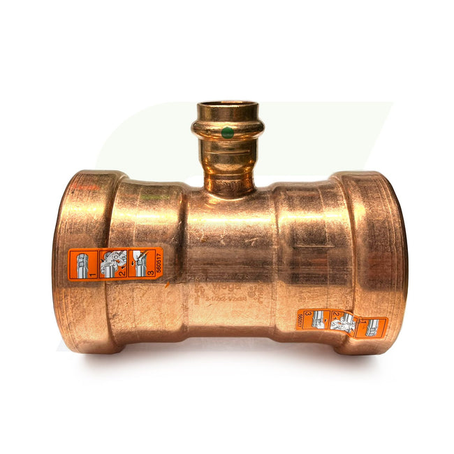 22298 - 2-1/2" x 2-1/2" x 3/4" ProPress XL-C Copper Tee (Lead Free)