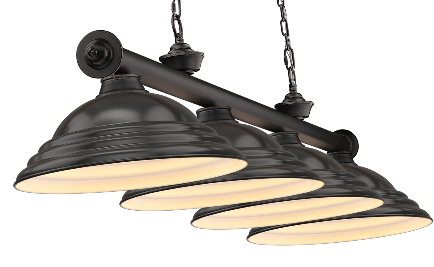 2306-4BRZ-SBRZ - Cordon 4 Light 82" Billiard - Bronze