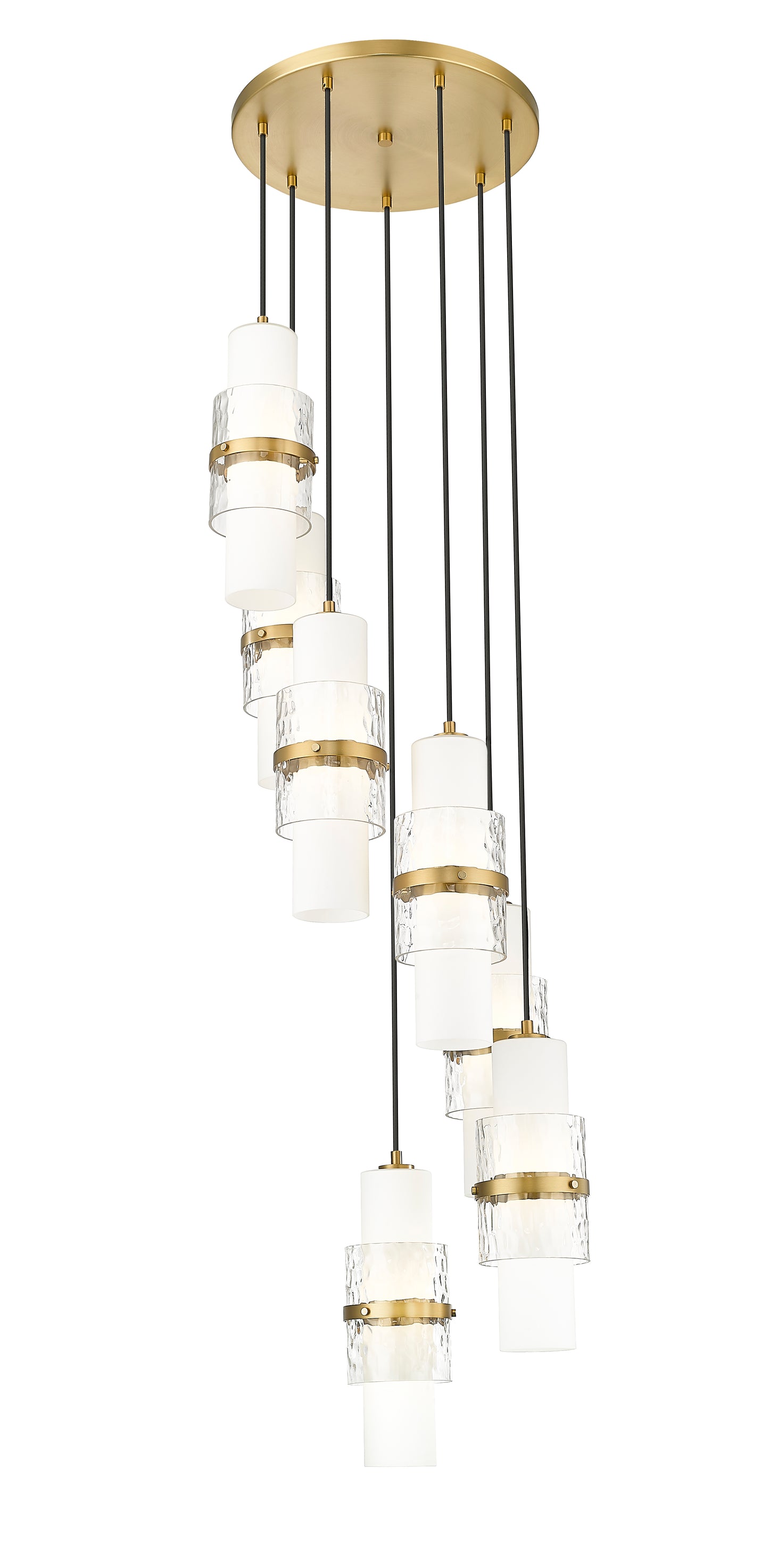 1946P-7R-MGLD - Cayden 7 Light 18" Chandelier - Modern Gold