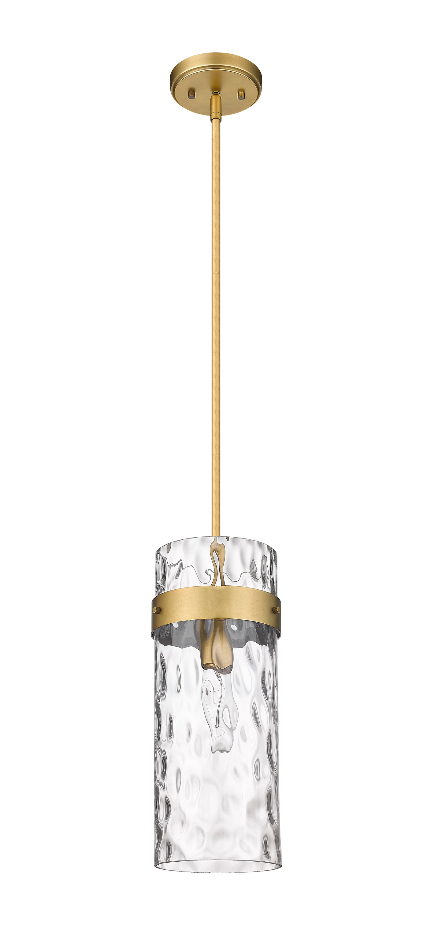 3035P6-RB - Fontaine 1 Light 6" Pendant - Rubbed Brass