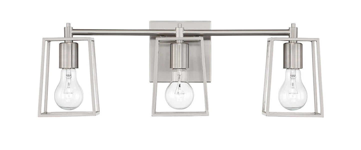 12123BNK3 - Dunn 3 Light 23" Wide Vanity Light - Brushed Nickel