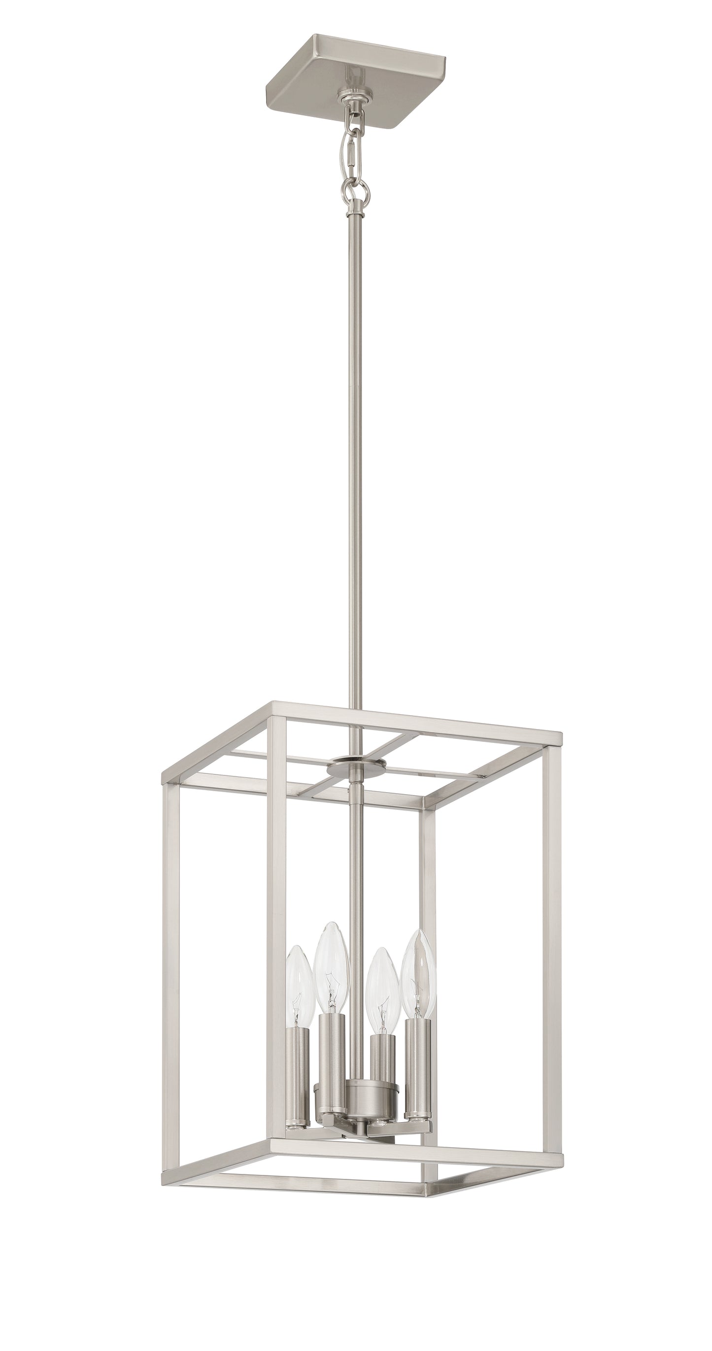 60634-BNK - Signature Foyer 4 Light 10" Wide Foyer Light - Brushed Nickel