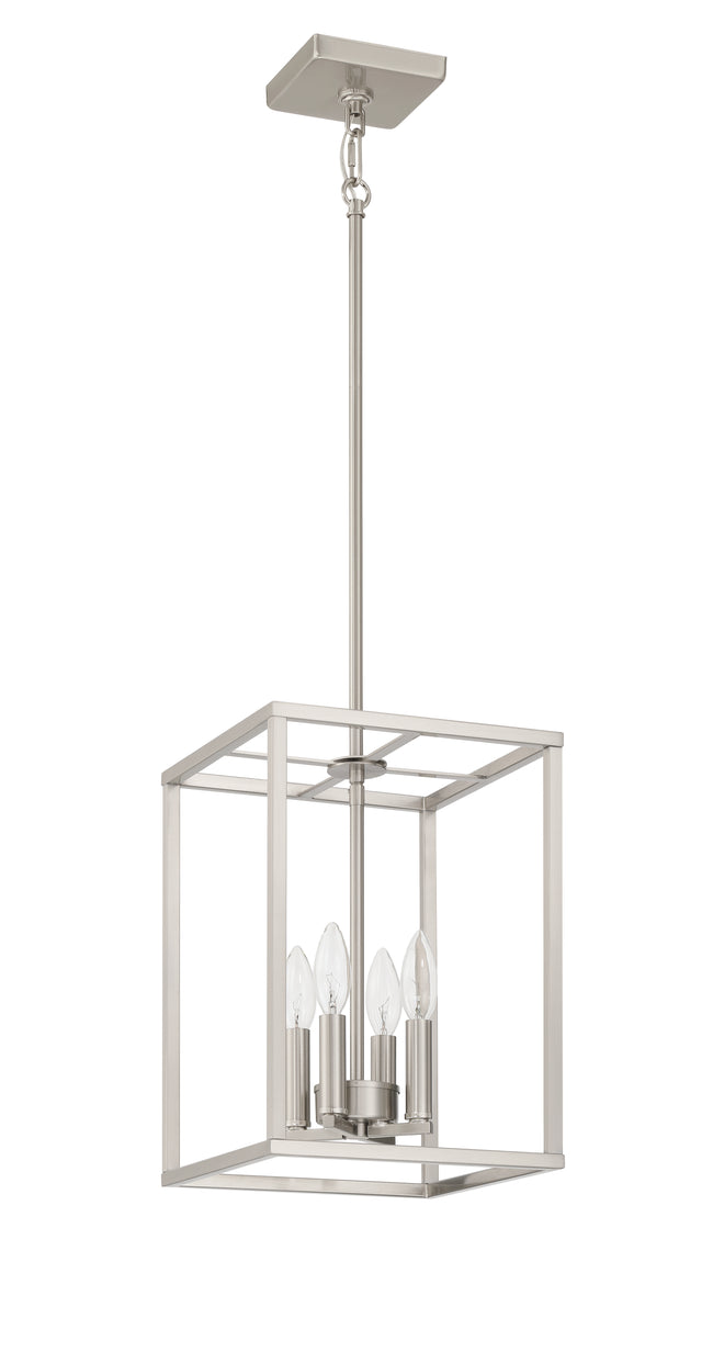 60634-BNK - Signature Foyer 4 Light 10" Wide Foyer Light - Brushed Nickel
