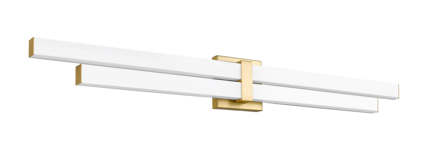 1008-40W-MGLD-LED - Zane 2 Light 40" Vanity - Modern Gold
