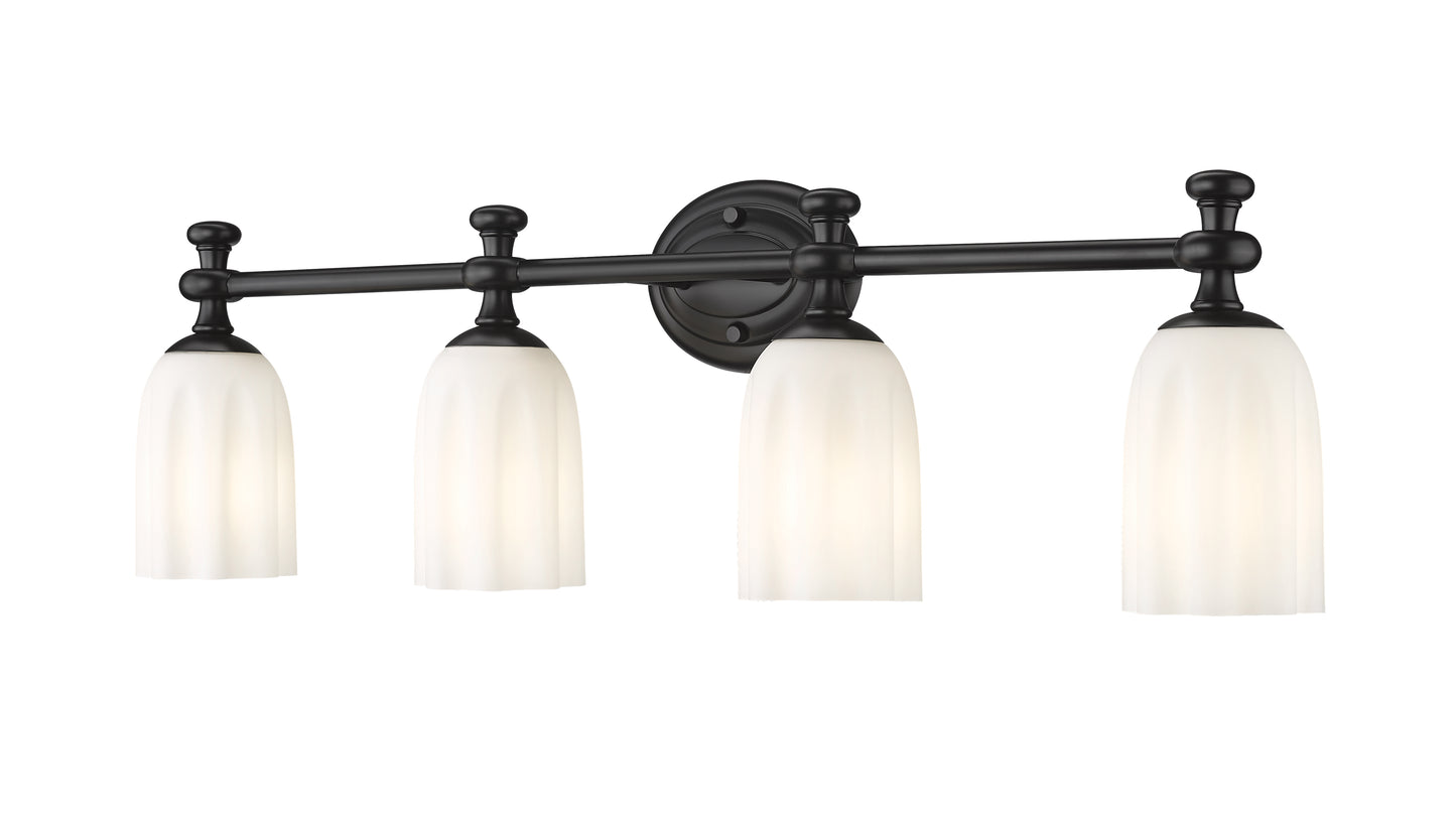 1102-4V-MB - Orion 4 Light 31" Vanity - Matte Black
