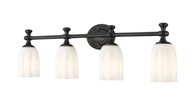 1102-4V-MB - Orion 4 Light 31" Vanity - Matte Black