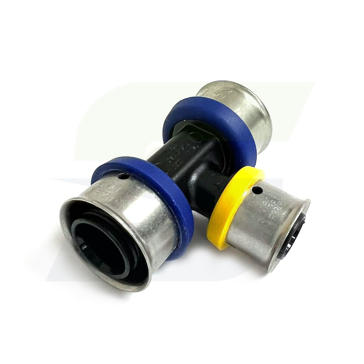 49443 - V5618 Polymer PEX Tee, 3/4" x 3/4" x 1/2"