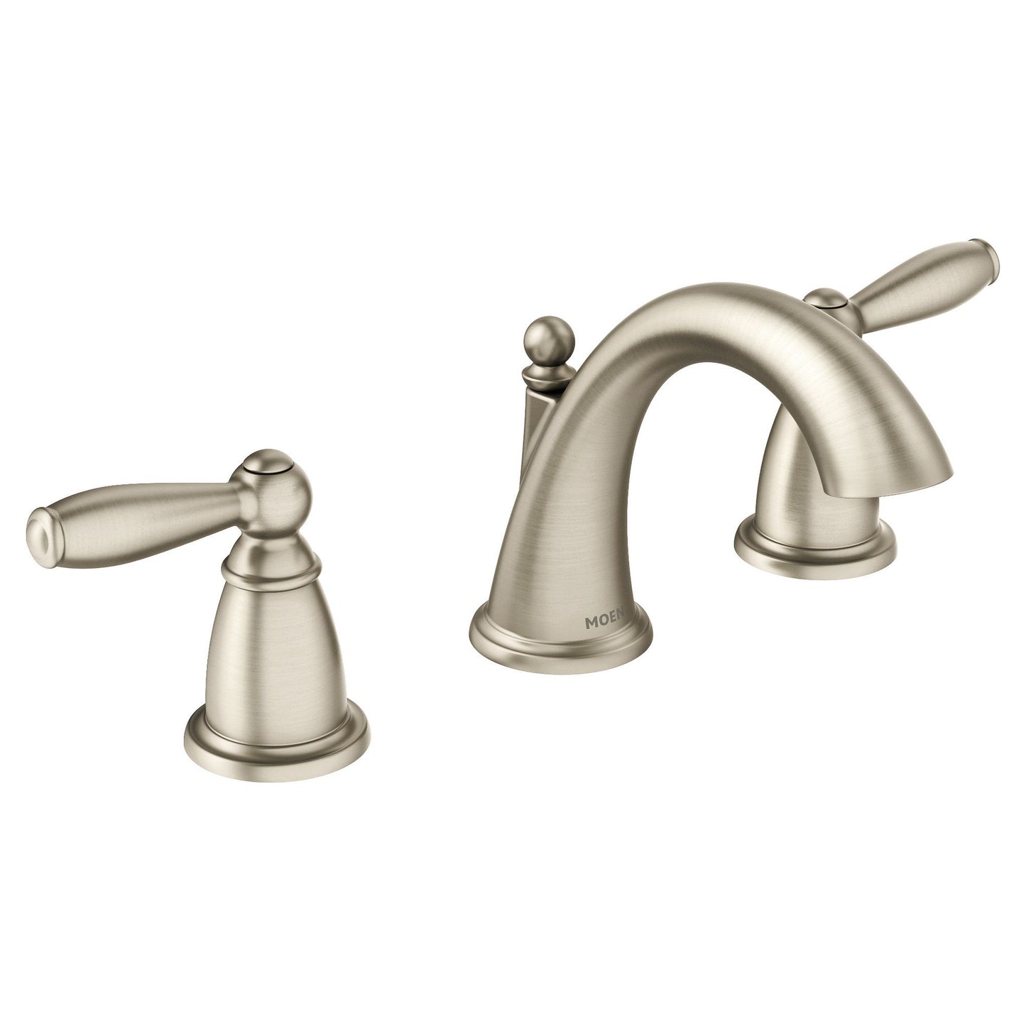 T6620BN - Brantford Two-Handle High Arc Bathroom Faucet with Valve - Brushed Nickel