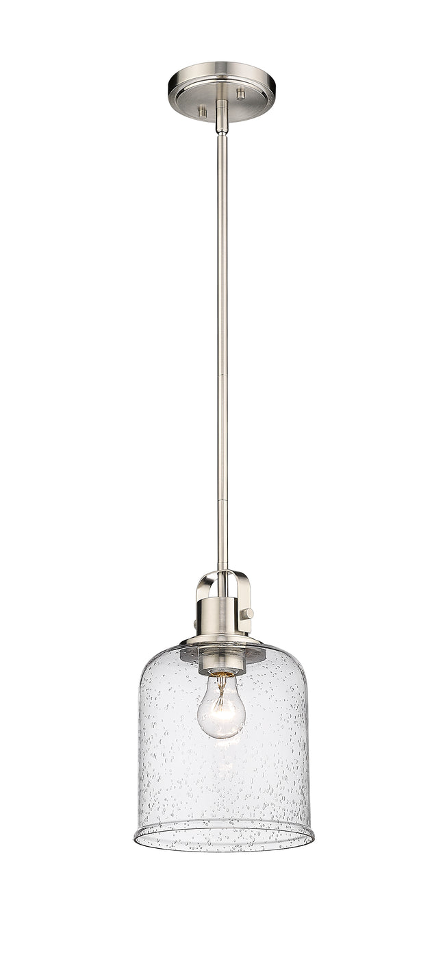 340P8-BN - Kinsley 1 Light 8" Pendant - Brushed Nickel