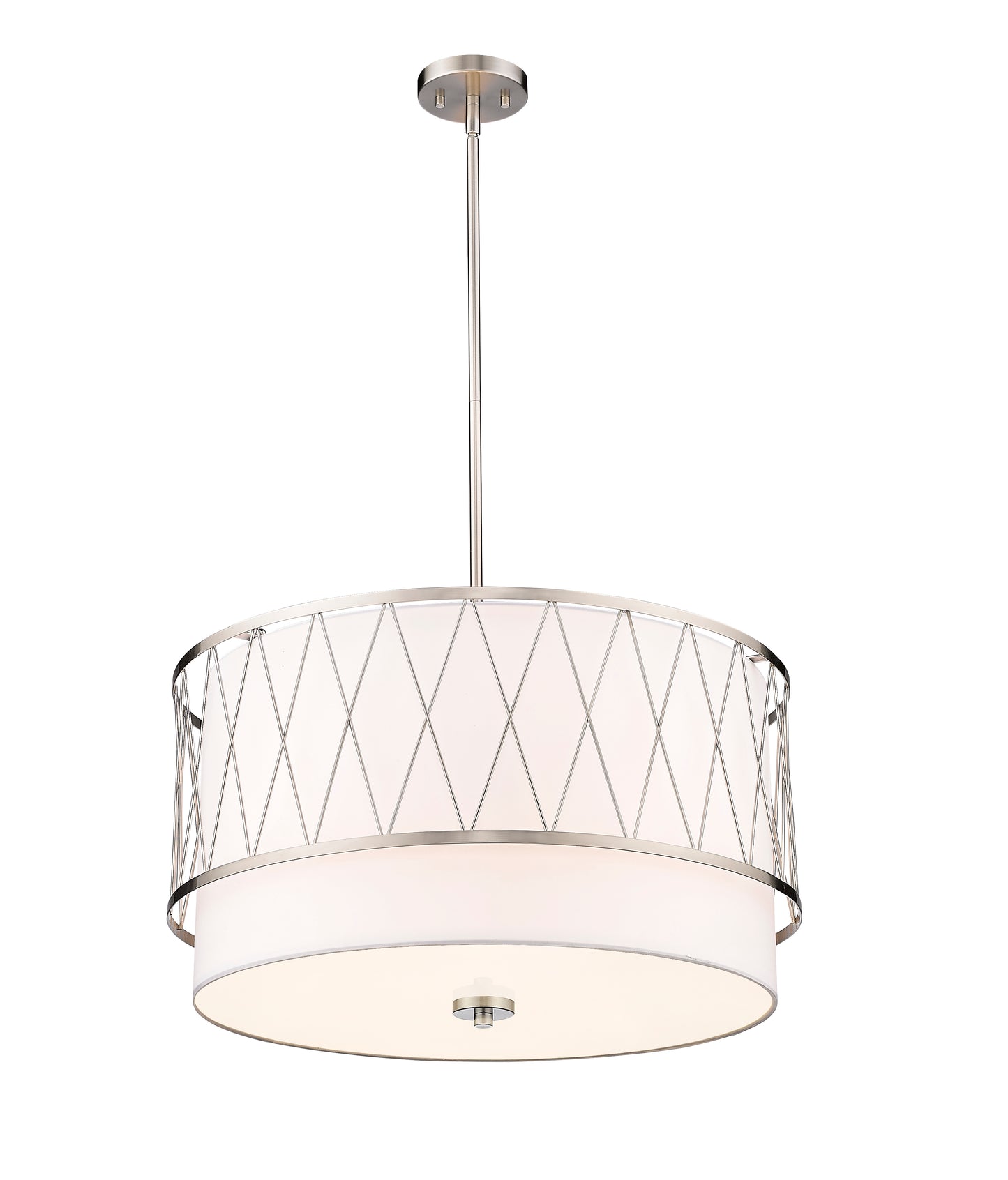 198-24BN - Dalton 4 Light 24" Pendant - Brushed Nickel