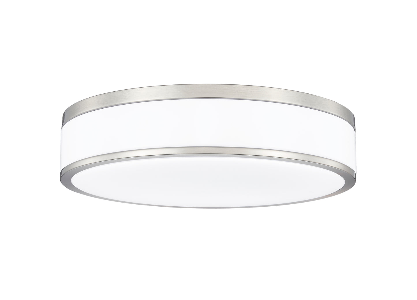 1012F16-BN-LED - Ballord 1 Light Flush 16" Mount - Brushed Nickel