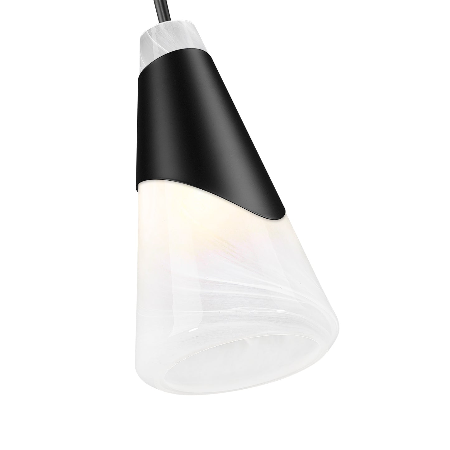 828P6-MB - Aimie 1 Light 6" Pendant - Matte Black