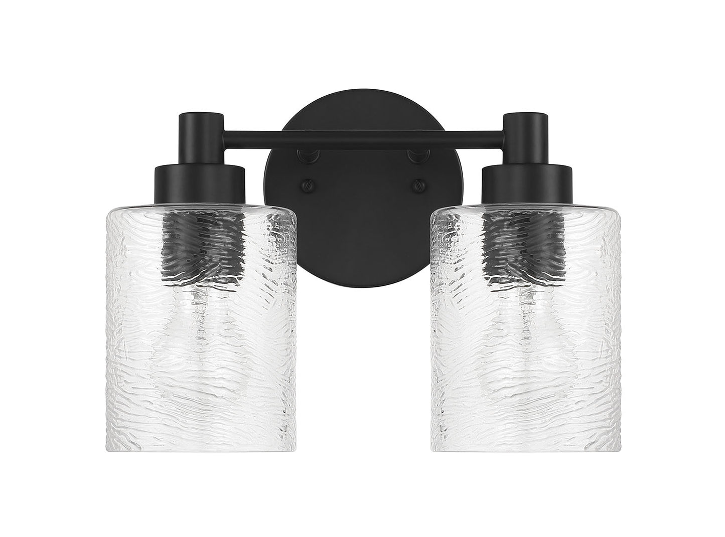 60202-FB - Lyndsey 2 Light 12.38" Wide Vanity Light - Flat Black