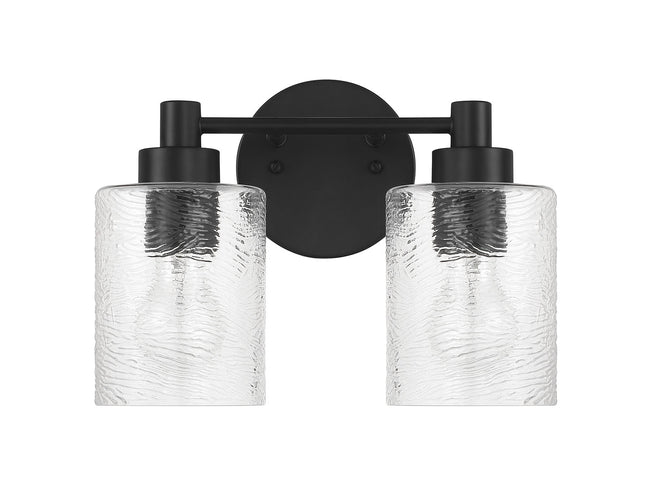 60202-FB - Lyndsey 2 Light 12.38" Wide Vanity Light - Flat Black