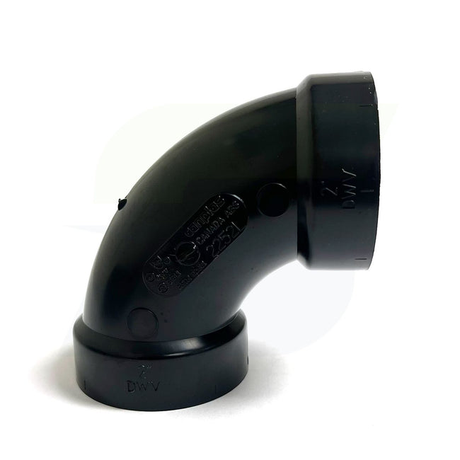 I055400 - 2" Hub ABS DWV 90 Degree Elbow 5807