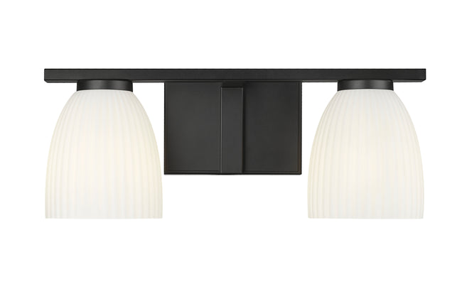 7518-2V-MB - Naya 2 Light 16" Vanity - Matte Black