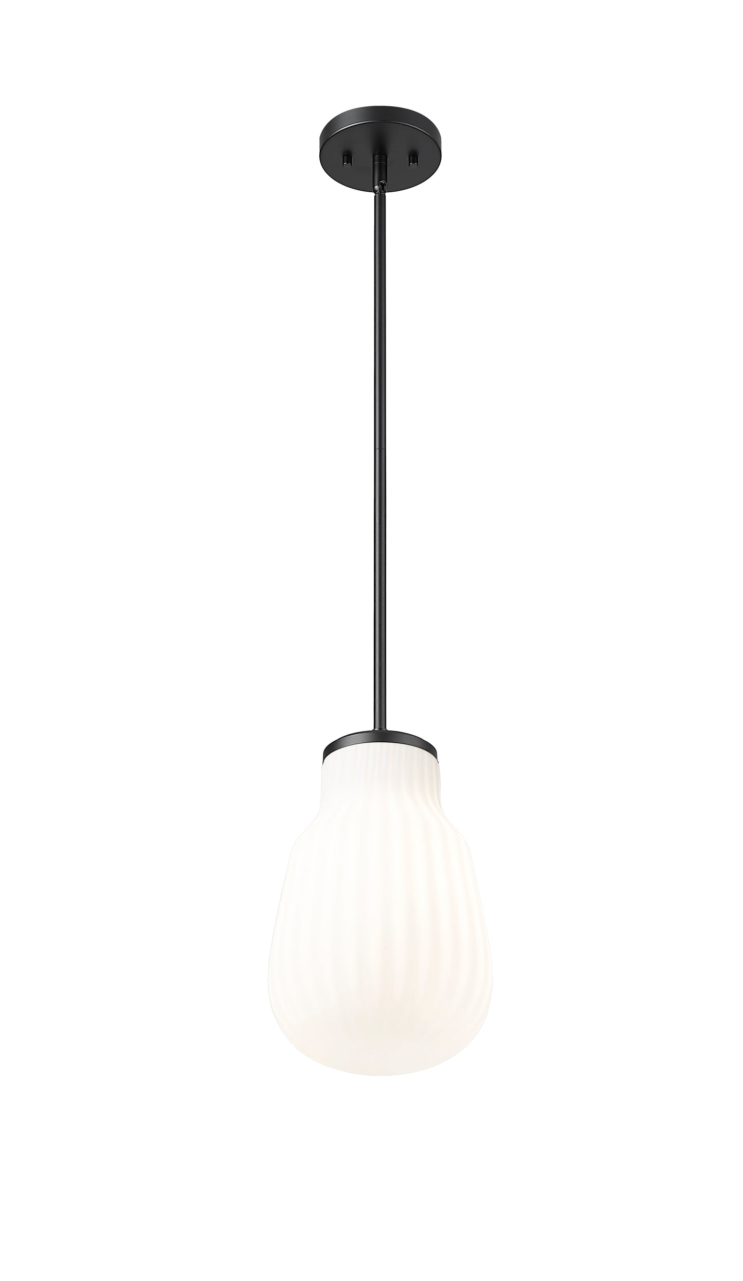7511P8-MB - Newbury 1 Light 8" Pendant - Matte Black