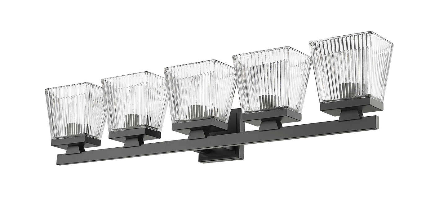1936-5V-MB - Astor 5 Light 36" Vanity - Matte Black