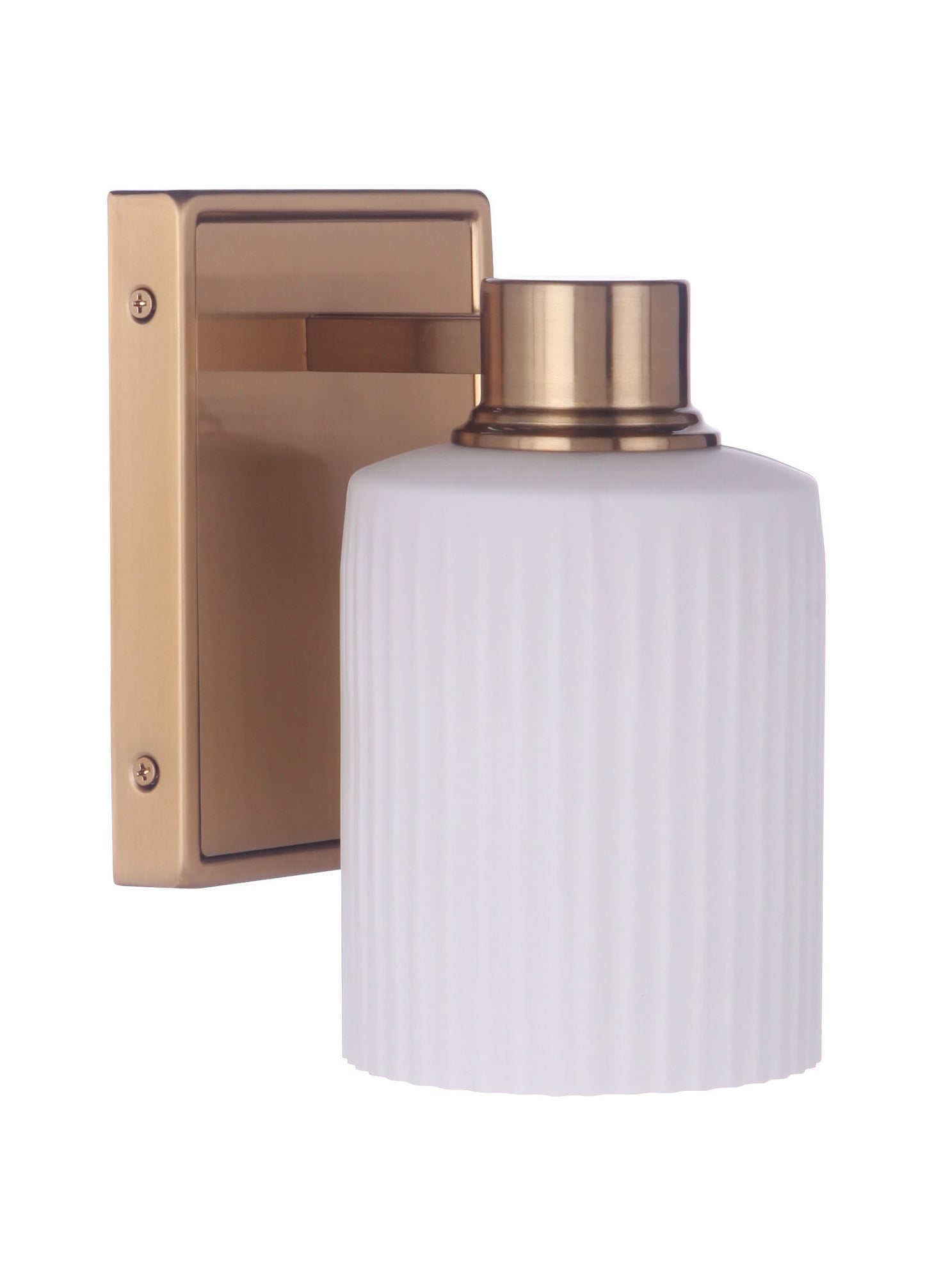 12905SB1 - Bretton 1 Light 8" High Wall Sconce - Satin Brass